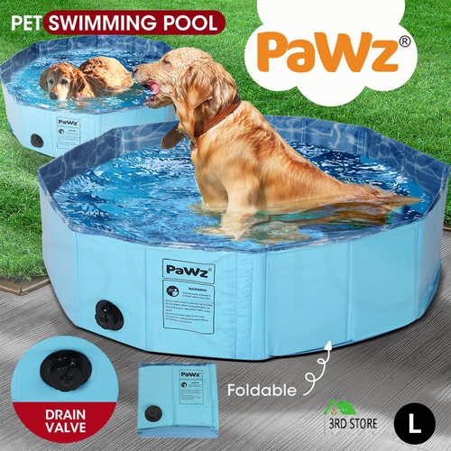 Portable Pet Swimming Pool Kids Dog Cat Washing Bathtub Outdoor Bathing L