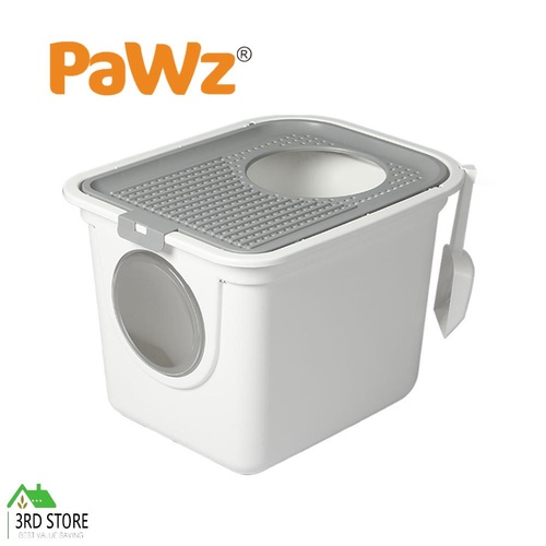 PaWz Cat Litter Box Furniture Fully Enclosed Cabinet Toilet Basin Bonus Shovel