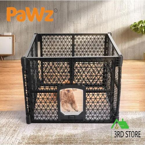 PaWz Pet Playpen Foldable Protable Dog Play Pens Plastic Garden Outdoor 4 Panels