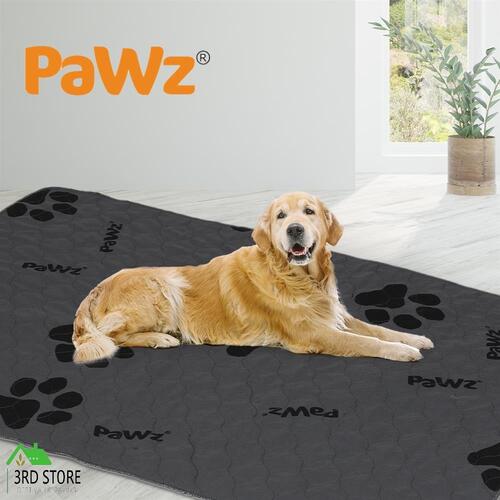 PaWz 2x Washable Dog Puppy Training Pad Pee Puppy Reusable Cushion Jumbo Grey