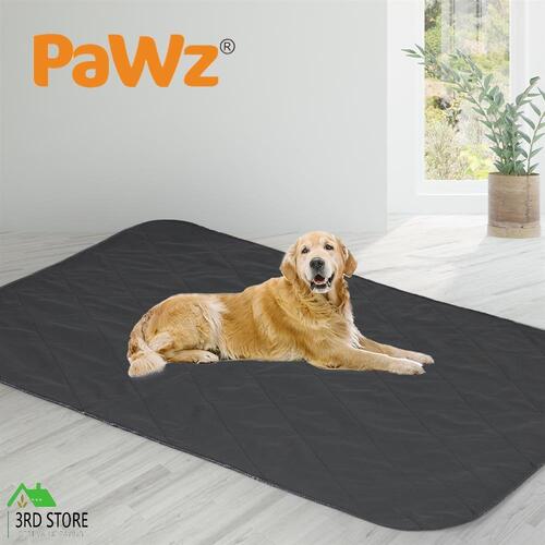 PaWz 2x Washable Dog Puppy Training Pad Pee Puppy Reusable Cushion King Grey