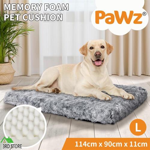 PaWz Dog Mat Pet Calming Bed Memory Foam Orthopedic Removable Cover Washable L