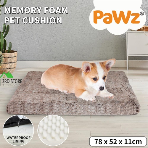 Pawz Dog Mat Pet Cat Calming Bed Memory Foam Orthopedic Removable Cover Washable