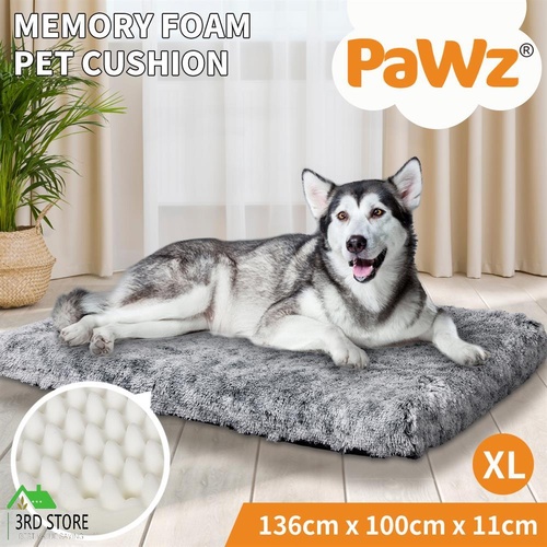 PaWz Dog Mat Pet Calming Bed Memory Foam Orthopedic Removable Cover Washable XL