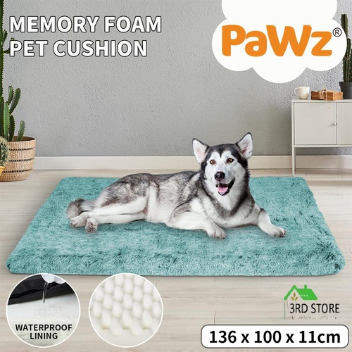 PaWz Dog Mat Pet Calming Bed Memory Foam Orthopedic Removable Cover Washable XL
