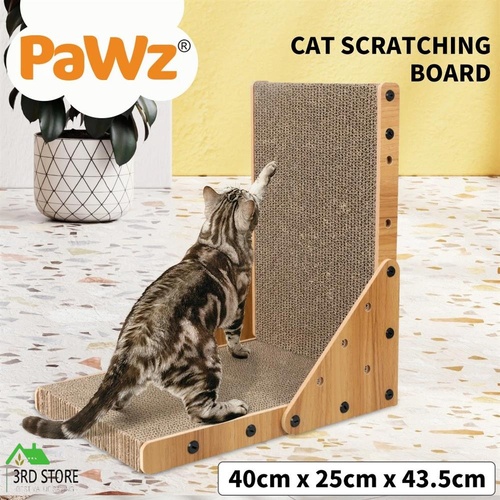 PaWz Cat Scratcher Scratching Board Corrugated Cardboard Scratch Bed Toy Pad Mat