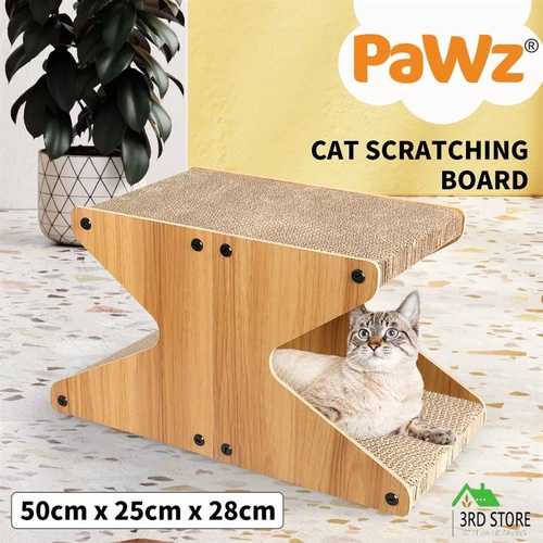 PaWz Cat Scratching Scratcher Board Cat Tree Pad Lounge Toy Corrugated Cardboard