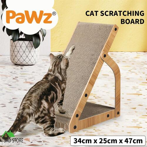 PaWz Cat Scratcher Scratching Board Corrugated Cardboard Scratch Bed Toy Pad Mat