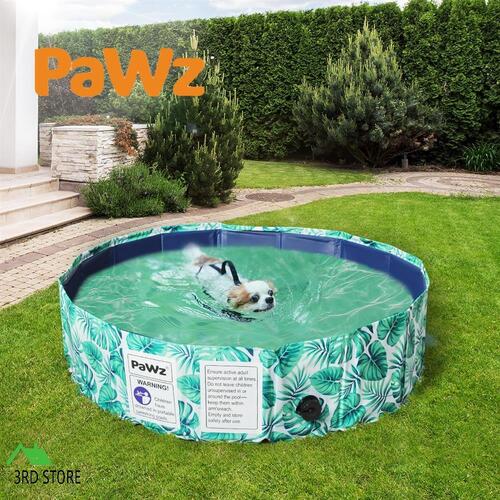 PaWz 80cm Pet Dog Swimming Pool Cat Portable BathTub Kid Shower Washing Folding
