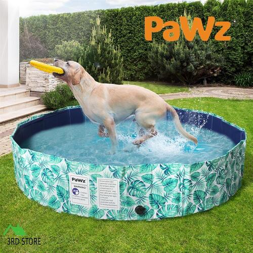 PaWz 120cm Pet Dog Swimming Pool Cat Portable BathTub Kid Shower Washing Folding