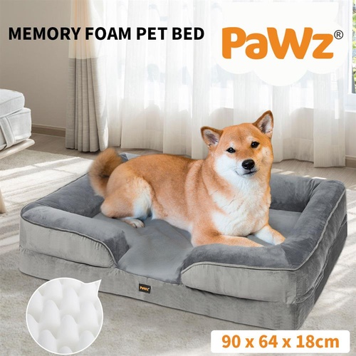 PaWz Memory Foam Pet Sofa Bed Cushion Dog Mat Washable Removable Orthopedic L