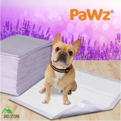 Pawz Pet Dog Cat Puppy Training Pads Toilet Potty Pee Mat Lavender 60x60cm 400pc