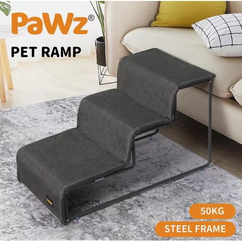 PaWz Pet Ramp Dog Cat Climb Ladder Sofa Bed 3 Steps Upstairs Portable Ladder