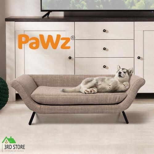 PaWz Pet Sofa Bed Raised Elevated Soft Lounge Couch Wooden Frame Heavy Duty