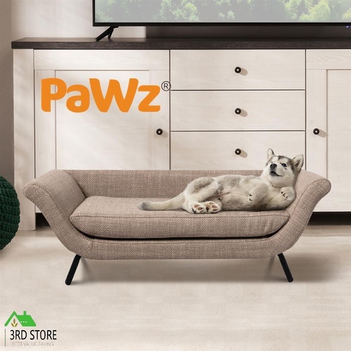 RETURNs PaWz Pet Sofa Bed Raised Elevated Soft Lounge Couch Wooden Frame Heavy Duty