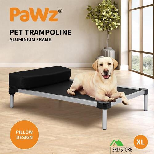 PaWz Pet Trampoline Aluminium Frame Dog Bed Elevated Heavy Pillow Extra-Large