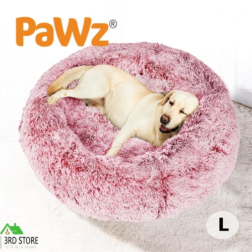 Pawz Pet Bed Memory Foam Dog Donut Calming Nest Fluffy Plush Kennel Soft Warm
