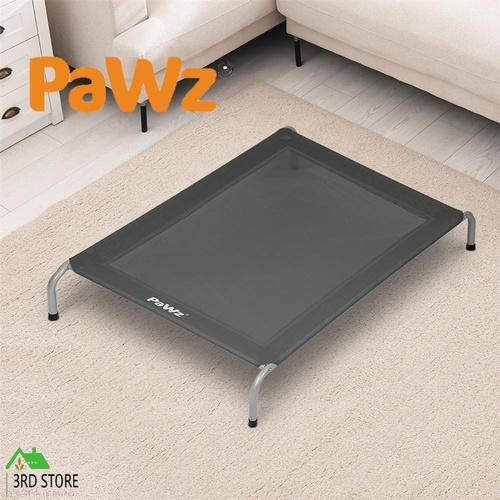 Pawz Elevated Trampoline Pet Bed Dog Puppy Raised Heavy Duty XXL Grey