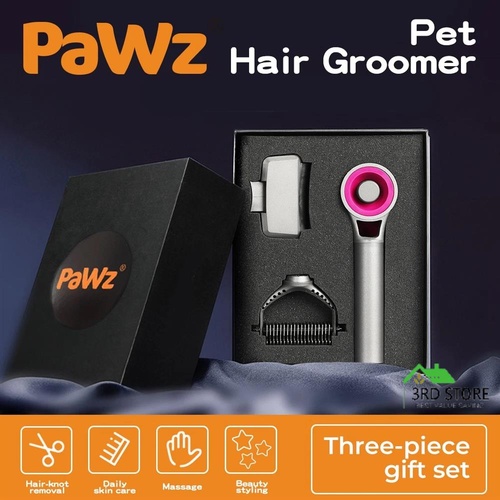 Pawz 3Pcs Pet Grooming Tools Gift Set Dog Cat Hair Cleaning Brushes Comb