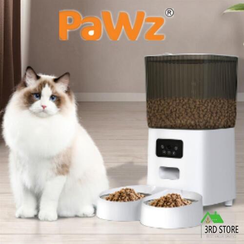 Pawz 5L Automatic Pet Feeder Dog Cat Auto Smart Food Dispenser Timer Feed 2 Bowl