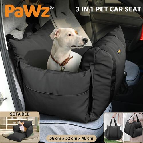 Pawz Dog Car Seat Booster Belt Pet Portable Travel Bed Hand-carry Washable