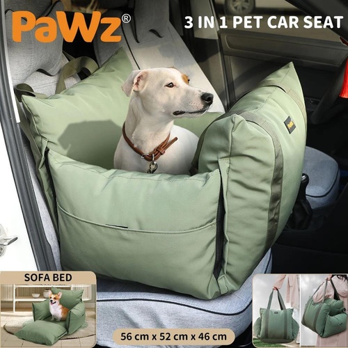 Pawz Dog Car Seat Booster Belt Pet Portable Travel Bed Hand-carry Washable