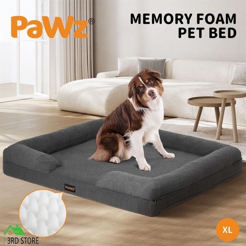 Pawz Memory Foam Pet Sofa Bed Cushion Dog Cat Mattress Washable Removable