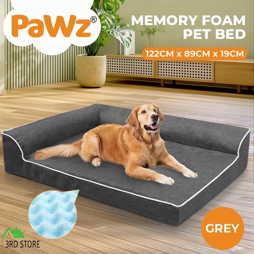 Pawz Orthopedic Dog Bed Memory Foam Cushion Cat Calming Mat Washable Extra Large