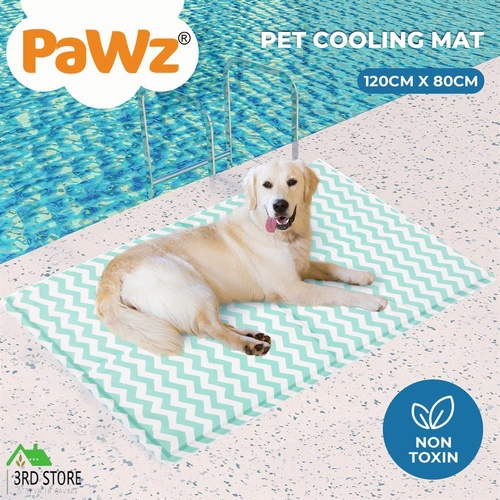 Pawz Pet Cooling Mat Gel Dog Water Bed Ice Mattress Non-Toxic Self-Cool Durable