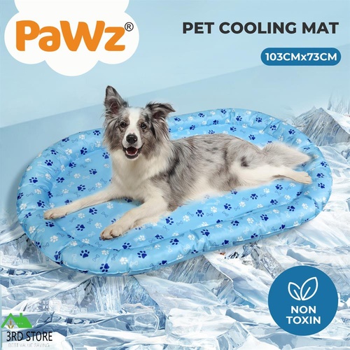 Pawz Pet Gel Cooling Mat Large Dog Ice Pad Non-Toxic Self-cool Mattress Durable