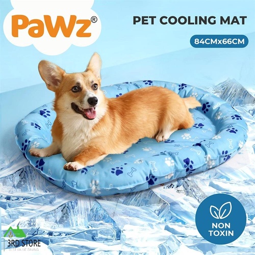 Pawz Pet Cooling Mat Dog Cat Gel Non-Toxic Bed Pillow Self-cool Summer Ice Pad M