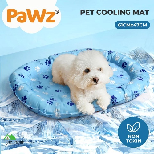 Pawz Pet Cooling Mat Dog Cat Gel Non-Toxic Bed Pillow Self-cool Summer Ice Pad S