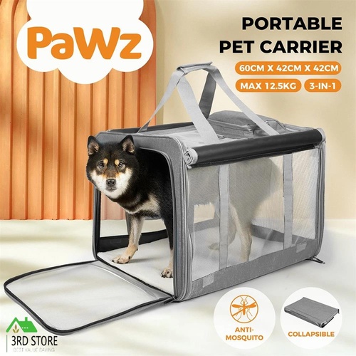 Pawz Pet Soft Crate Dog Cat Carrier Foldable Travel Cage Portable Kennel Large