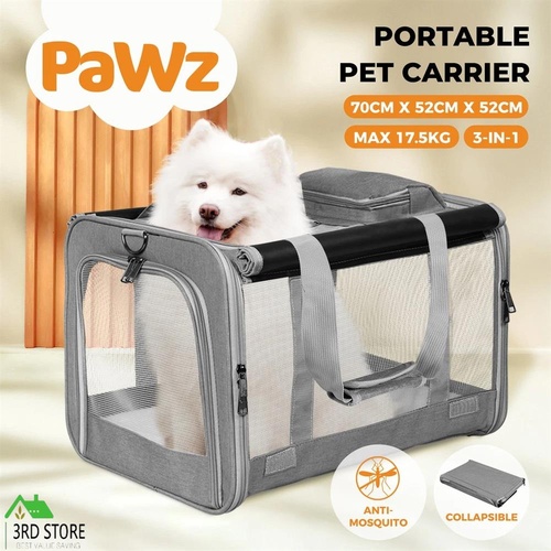 Pawz Pet Soft Crate Dog Cat Carrier Foldable Travel Cage Portable Kennel X-Large