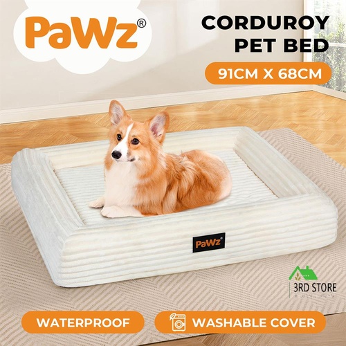 Pawz Pet Dog Calming Bed Orthopedic Foam Sofa Waterproof Washable Extra Large