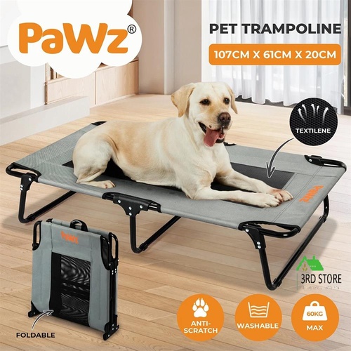 Pawz Pet Dog Elevated Bed Raised Trampoline Foldable Large Hammock No Assembly L