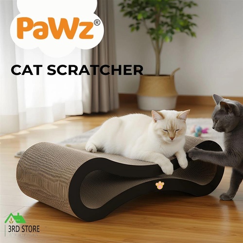Pawz Cat Scratcher Board Bed All Sided Use Scratching Cardboard House Condo Toy