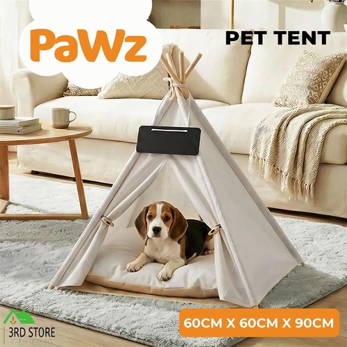 Pawz Pet Tent Puppy Dog Bed Tent Washable Tent Bed Cushion Indoor Pet House L