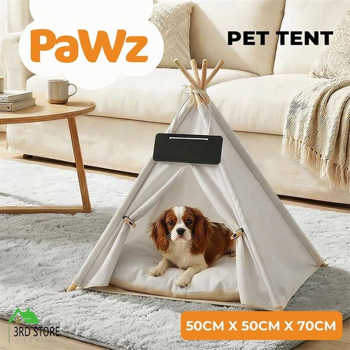 Pawz Pet Tent Puppy Dog Bed Tent Washable Tent Bed Cushion Indoor Pet House S