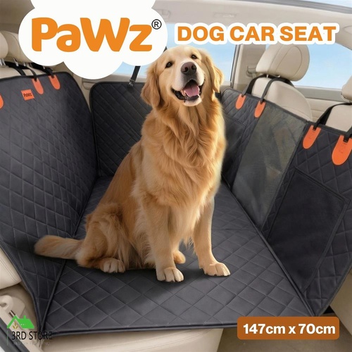 Pawz Dog Car Seat Cover Waterproof Pet Back Seat Hammock Safety Protector