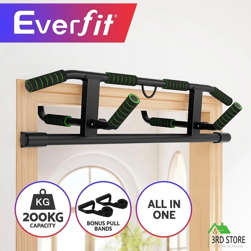 Multi-Grip Pull Up Bar Doorway Chin Up Horizontal Bar Home Gym Workout 101cm Length