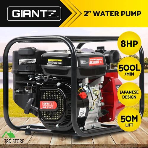 Giantz 2 Inch 2" Petrol Water Pump High Flow Transfer Fire Fighting Irrigation