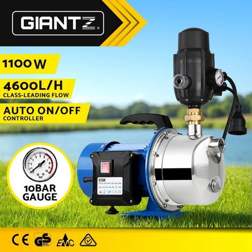 Giantz 2300W High Pressure Garden Jet Water Pump with Auto Controller