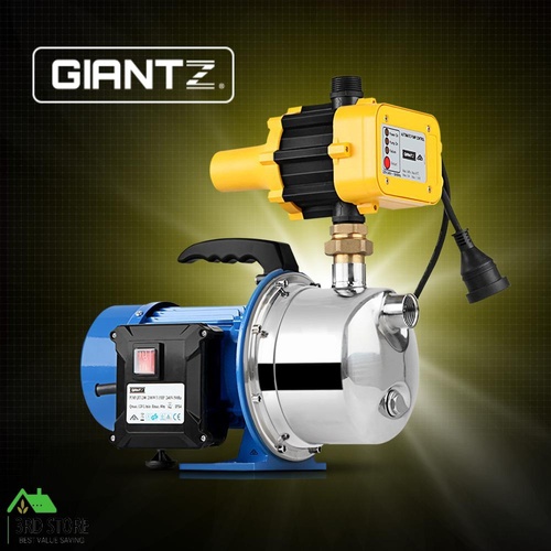 Giantz Garden Water Pump Jet High Pressure Controller Stage Irrigation 4600L/H