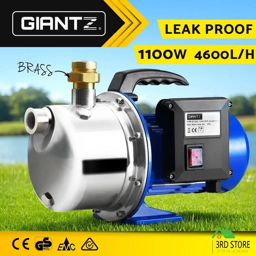 Giantz Garden Water Jet Pump High Pressure 1100W Tank Rain Farm Irrigation House