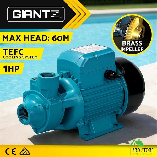 Giantz Peripheral Water Pump Garden Boiler Car Wash Auto Irrigation House QB80