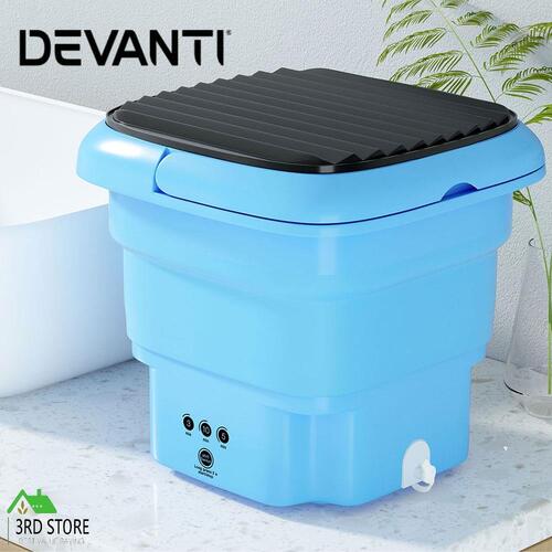 Devanti 4.5L Mini Portable Washing Machine Sock Underwear Folding Camping Travel