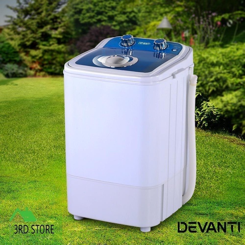 RETURNs Devanti 4.6KG Mini Portable Washing Machine Outdoor Camping Caravan RV Spin Dry
