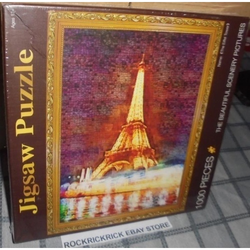 Jigsaw Puzzles 1000 Piece Eiffel Tower Adult Kids DIY Puzzle Toys Home Decor