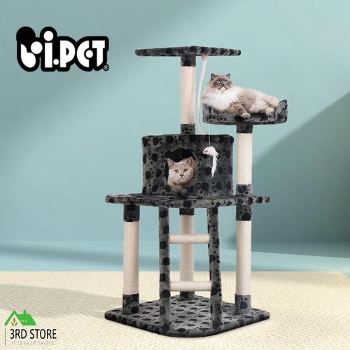 i.Pet Cat Tree Trees Scratching Post Scratcher Tower Condo House Grey 120cm
